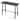 Black Metal Patio Counter Height Bar Table, Sturdy, Adjustable, Modern Design - 46" x 18" x 36" (L x W x H)