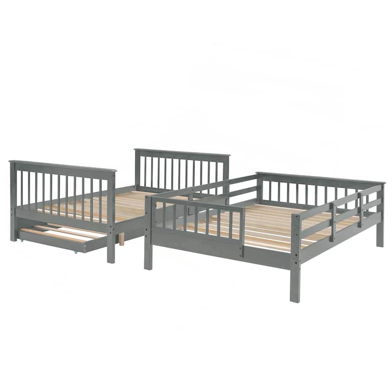 Versatile and Sturdy Bunk Bed with Extra Storage and Safety Features
