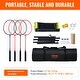 preview thumbnail 8 of 12, VEVOR Badminton Net Set, Outdoor Backyard Beach Park Badminton Net, Portable Badminton Equipment Set, Adults Kids Badminton Net