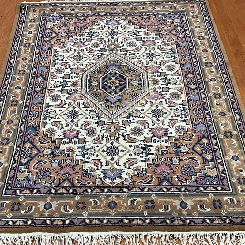 HERAT ORIENTAL Hand-knotted Medallion Bidjar Wool Rug 4'7 x 6'7 - 4'7x6'7