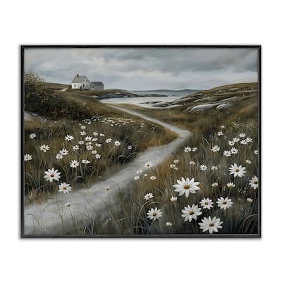 Stupell Serene Coastal Cottage Path Framed Giclee Art Design By Imagine It Images