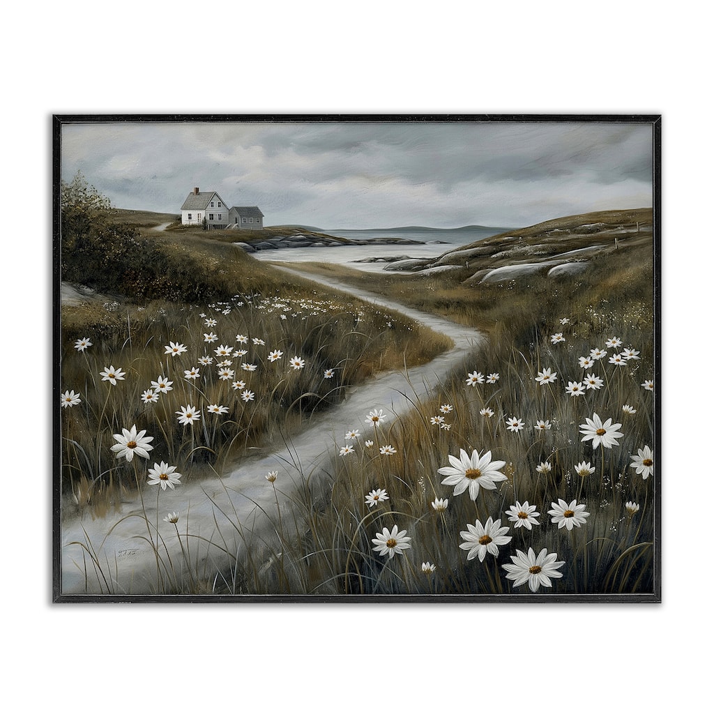 Stupell Serene Coastal Cottage Path Framed Giclee Art Design By Imagine It Images