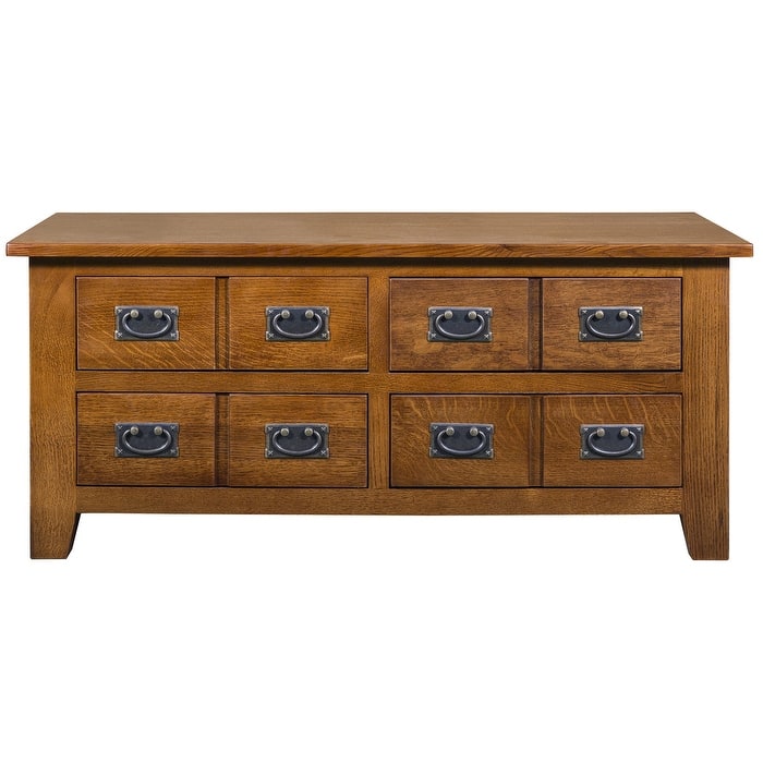 Mission 8 Drawer Coffee Table