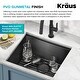 preview thumbnail 139 of 144, KRAUS Kore Workstation Undermount Stainless Steel Kitchen Sink