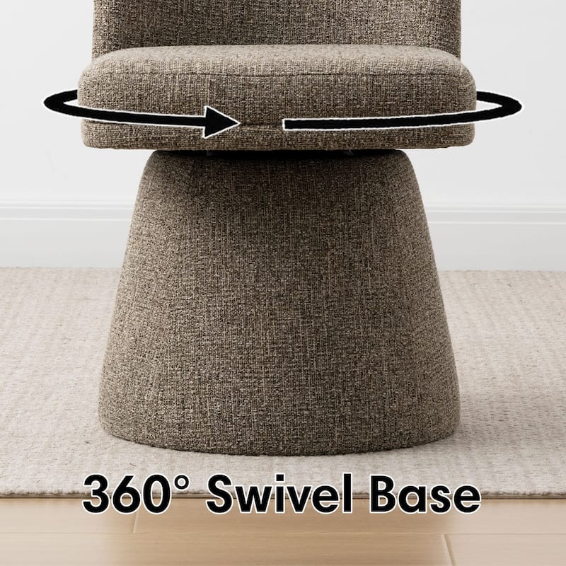 Upholstered Swivel Dining Chair(Set of 6)