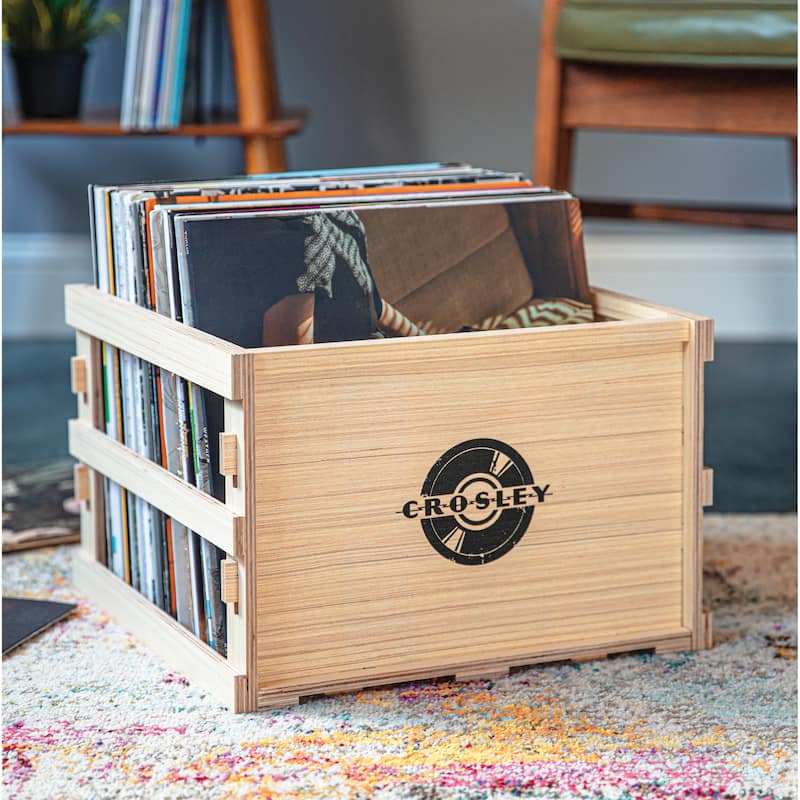 Square Vinyl Record Storage Crate