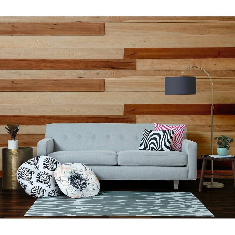 Bohemian & Eclectic Cappuchino Design Tufted Floor Pillow