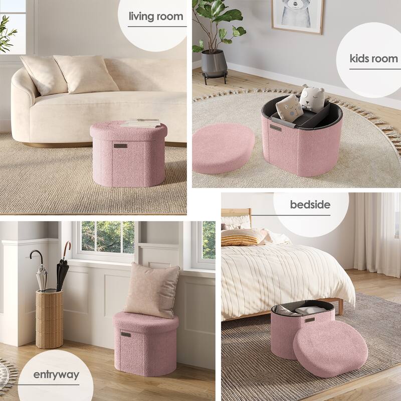 Emperyan Storage Bench for Living Room, Small Ottoman Foot Rest