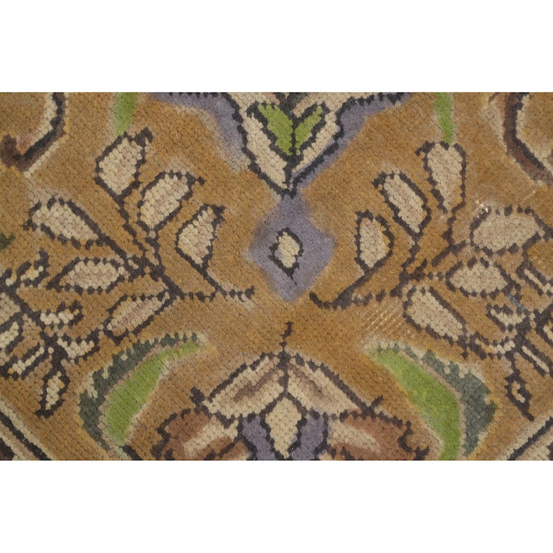 Hand Knotted Oriental 100% Wool Carpet Traditional Floral Greys & Charcoal Tabriz Area Rug - 12' 8'' X 9' 4''