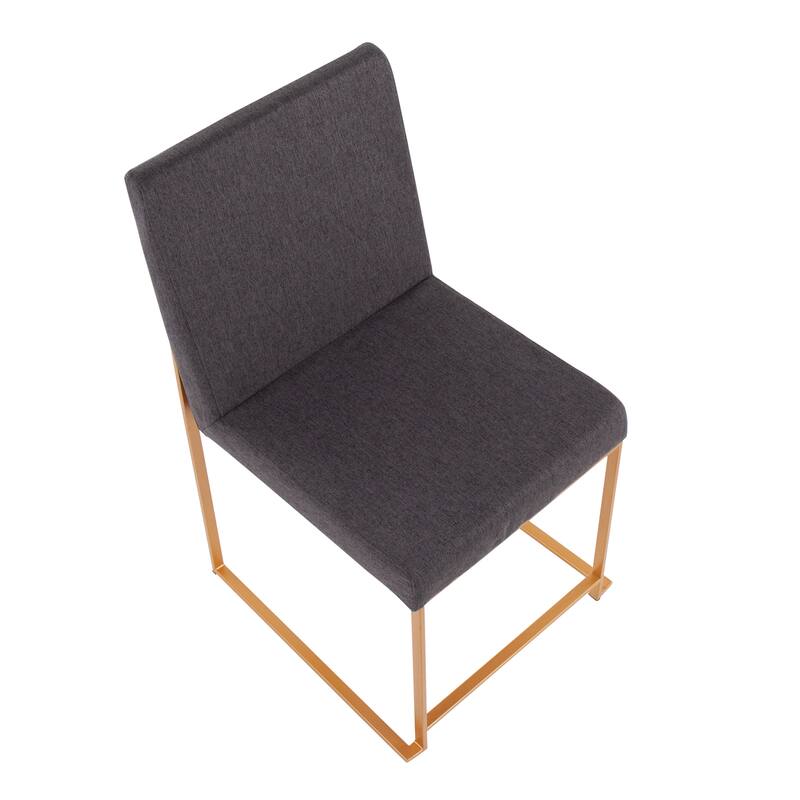 Silver Orchid Forrest Gold High Back Dining Chair - Set of 2