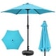 preview thumbnail 76 of 101, Autlaycil 7.5FT Solar Patio Umbrella with Base and Tilt,Crank