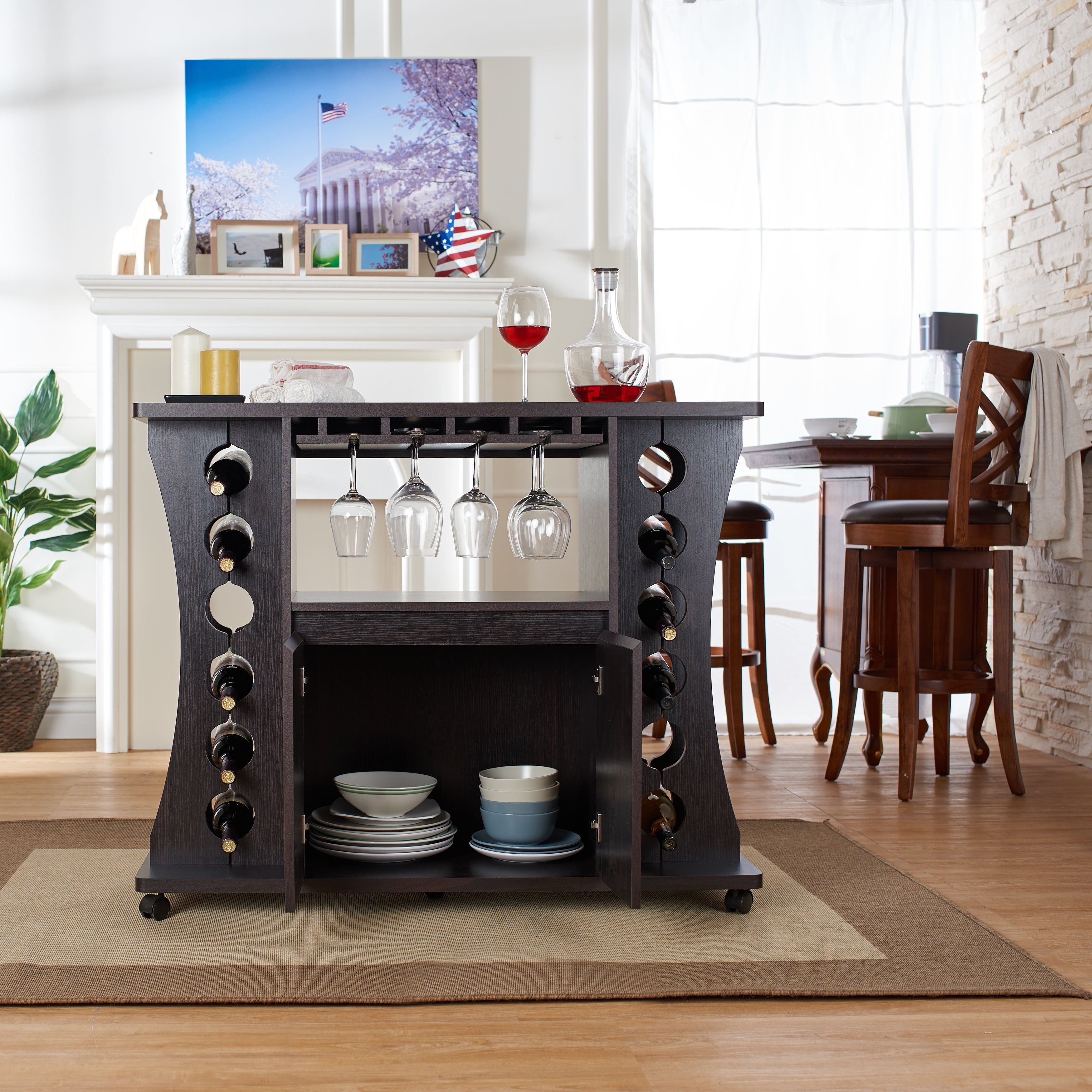 Furniture of America Modern Espresso 1-shelf Buffet