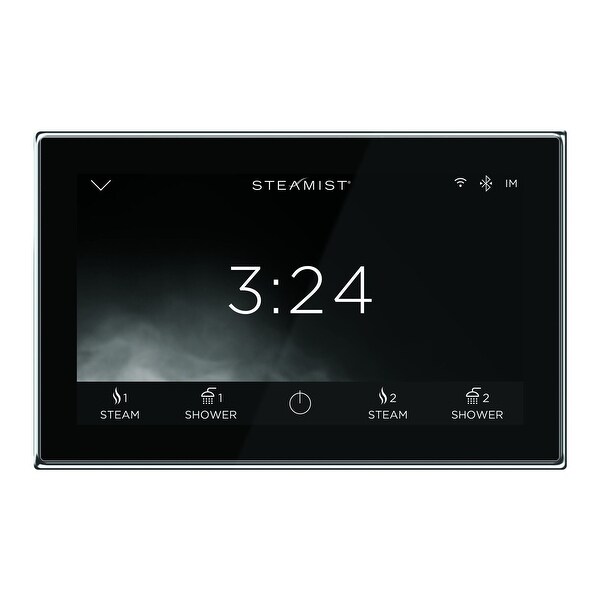 Steamist 550M ShowerSense Digital Shower System Control with Built-In Wifi - Polished Chrome / Black