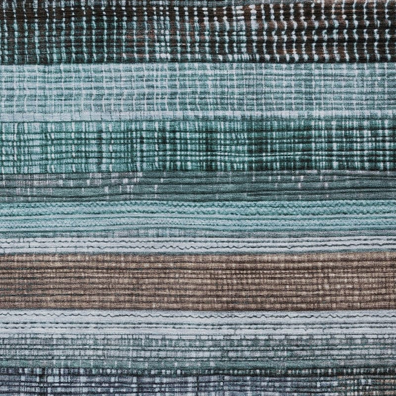HomeRoots Striped Transitional Rectangle Outdoor Rug