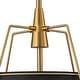 preview thumbnail 88 of 91, Mid Century 4-Light Conical Fabric Shade Lantern Pendant Ambient Light