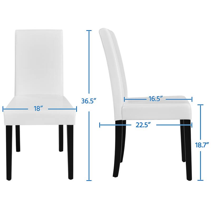 Yaheetech 4pcs Dining Room Chairs High Back for Home