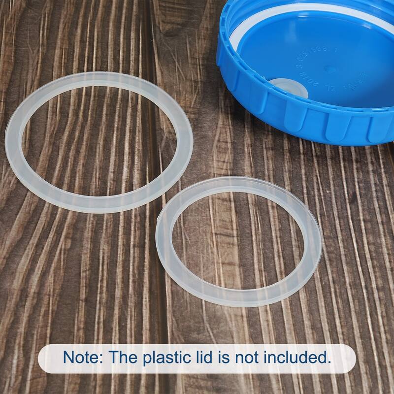 20Pcs 70mm Regular Mouth Silicone Sealing Rings for Mason Jar Lid - Translucent