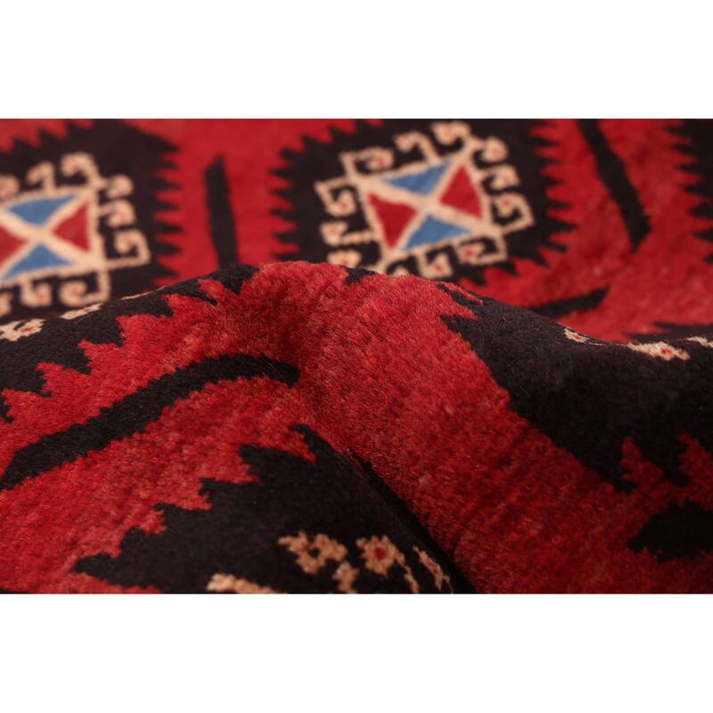 ECARPETGALLERY Hand-knotted Baluch Red Wool Rug - 3'0 x 6'0
