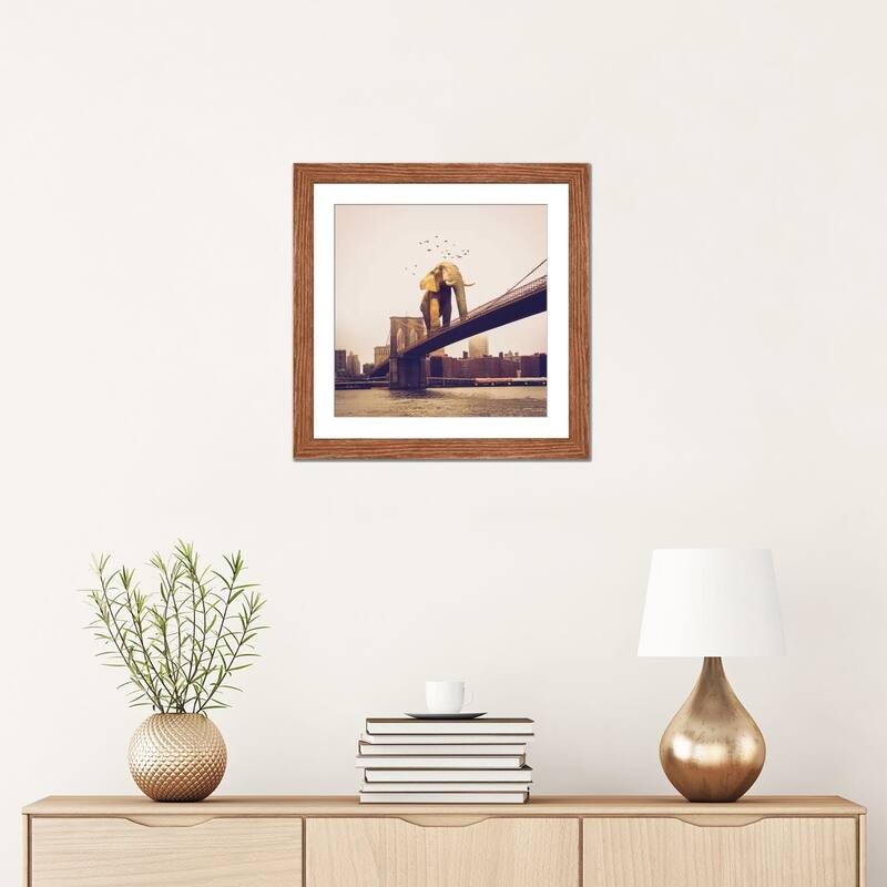 iCanvas "Elephant Bridge Amble" by Soaring Anchor Designs PFA