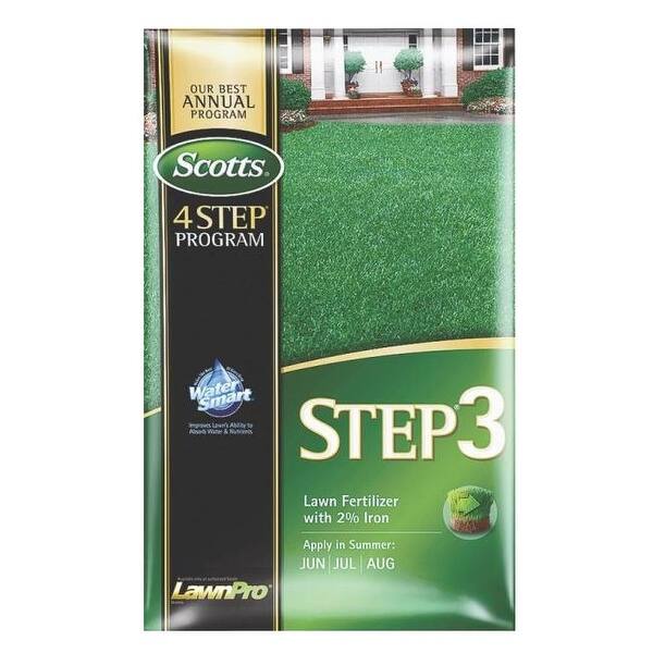 Shop Scotts 33050 Step 3 Lawn Food Fertilizer With 2 Iron 15000 Sq Ft Overstock 20217649