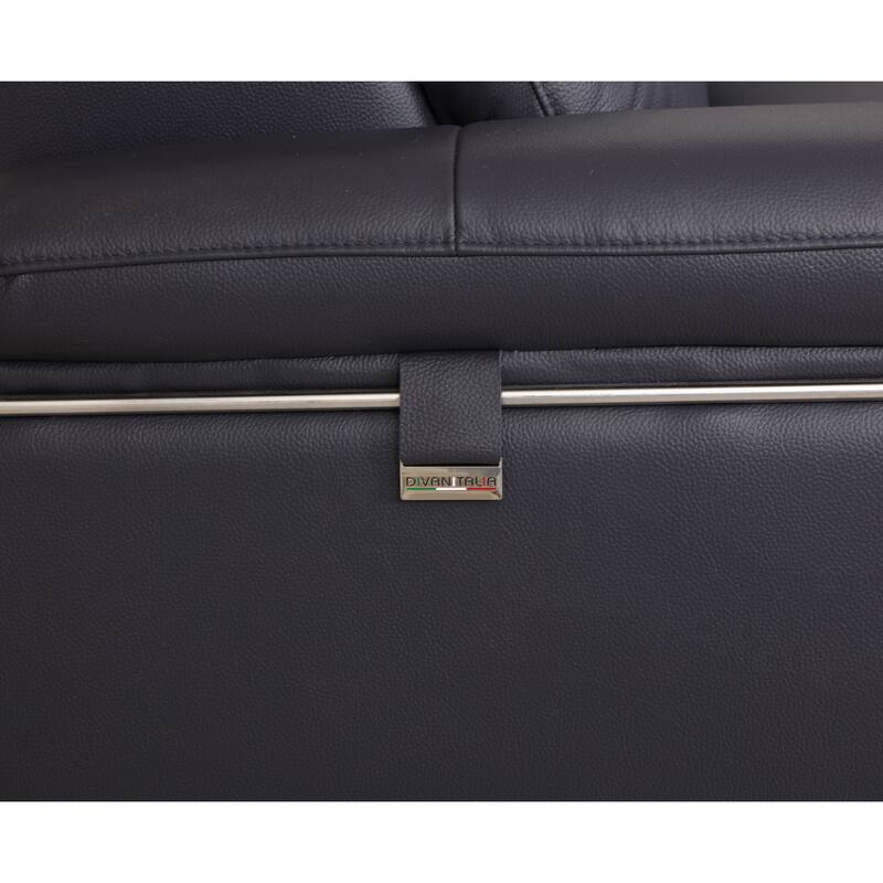 Top Grain Italian Leather Loveseat