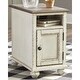 preview thumbnail 2 of 6, Realyn White/Brown Traditional Chair Side End Table