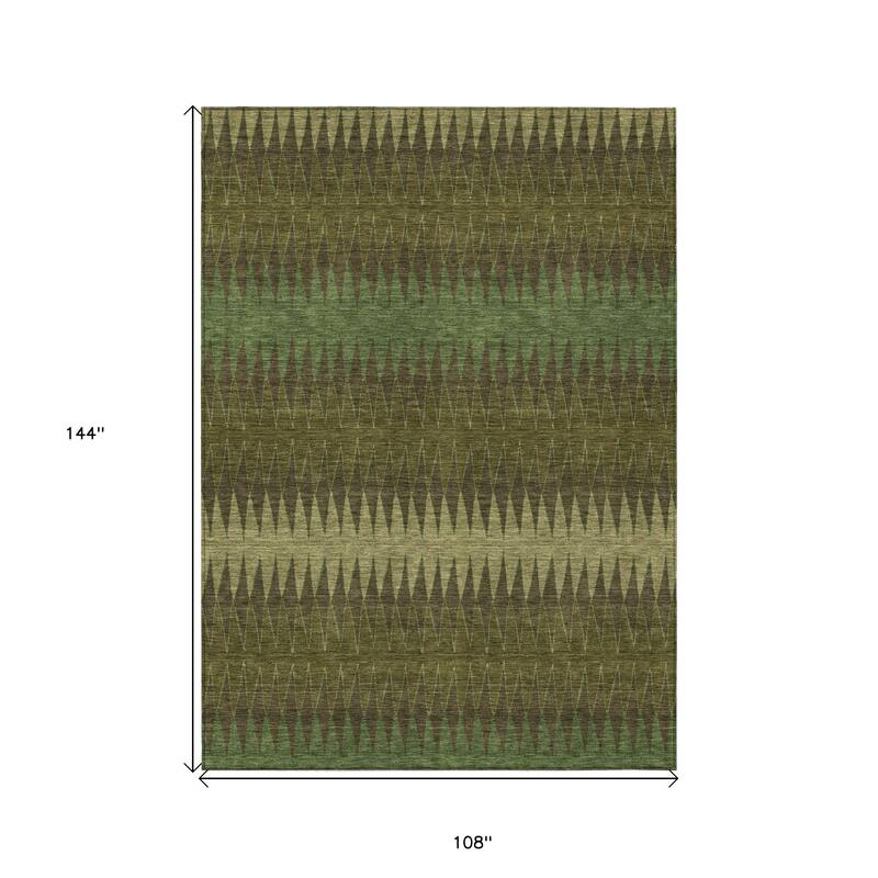 HomeRoots Striped Transitional Rectangle Outdoor Rug