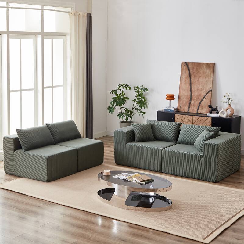 Convertible Modular Sleeper Couch L Shaped Cloud Sofa Bed