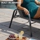 preview thumbnail 23 of 62, Set of 4 Lounge Chairs Outdoor Chaise Lounge with Arms and Adjustable Back