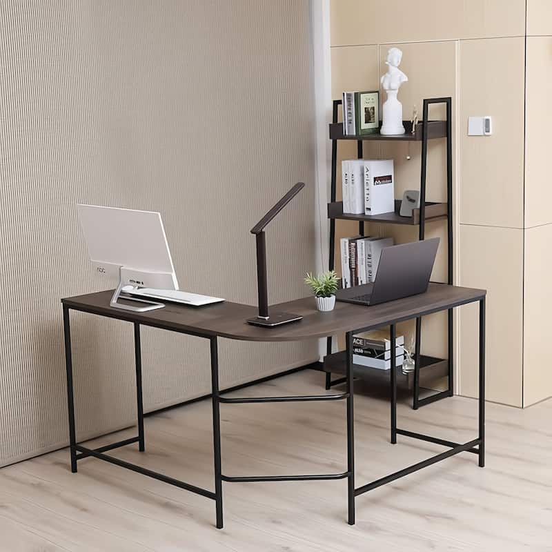 Caffoz Home Office Desk with 2 Drawers 40-Inch Writing Computer Desk, Compact Workstation for Study & Small Spaces