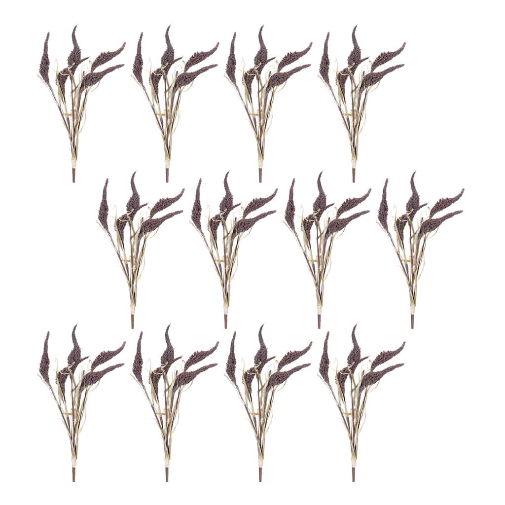 Set of 12 Seeded Artificial Bush 23"