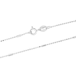 16-20 Roberto Martinez Sterling Silver 1.5 mm Diamond-Cut Pallini Bead Ball Chain 16-20 Roberto Martinez Sterling Silver 1.5 mm Diamond-Cut Pallini Bead Ball Chain