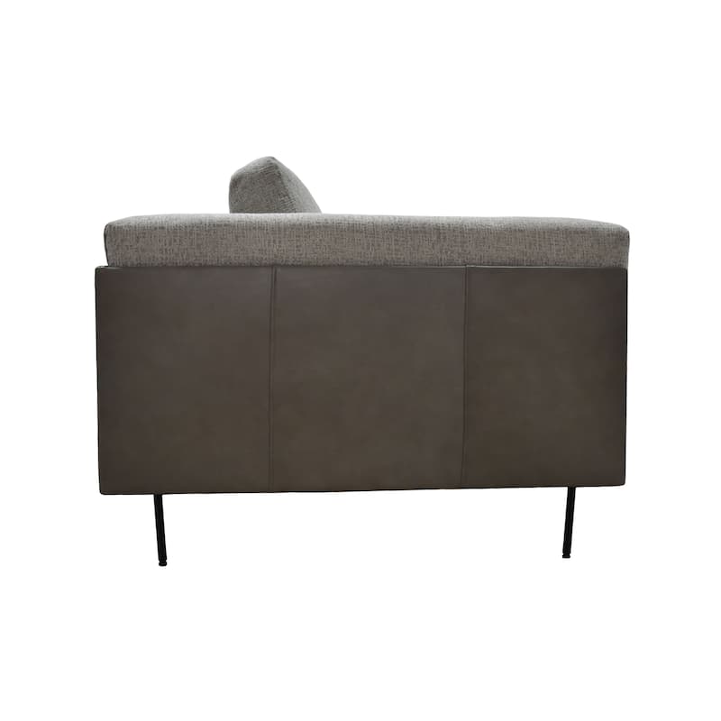 Classic Home Sinclair Fabric and Leather Sofa