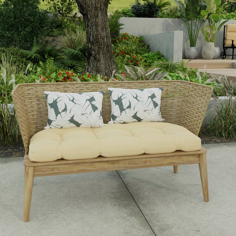 18" x 12" Outdoor Lumbar Throw Pillow - Set of 2 - 12'' L x 18'' W x 4'' H