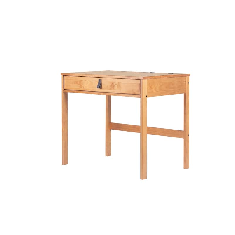 Copper Grove Rivne Modern Sturdy Home Office Wood Desk with Drawers and Compartments - 35" Width-Oak