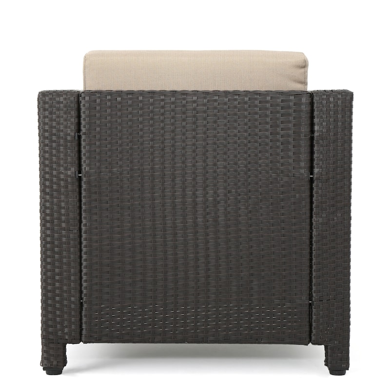 Puerta Outdoor Club Chairs with Water Resistant Cushions (Set of 4) by Christopher Knight Home
