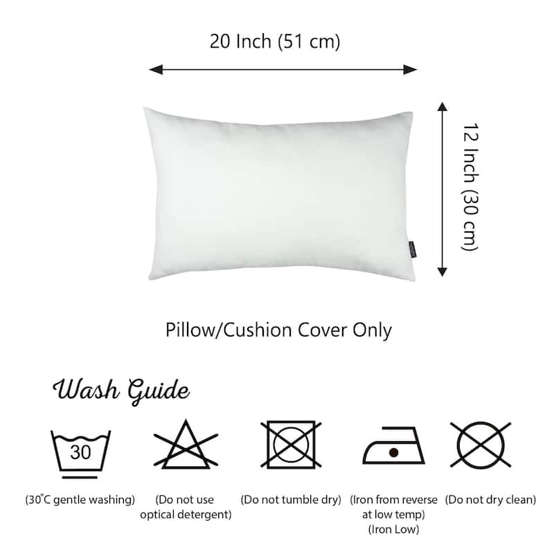 Solid-color Decorative Lumbar Throw Pillow Covers (Set of 4)