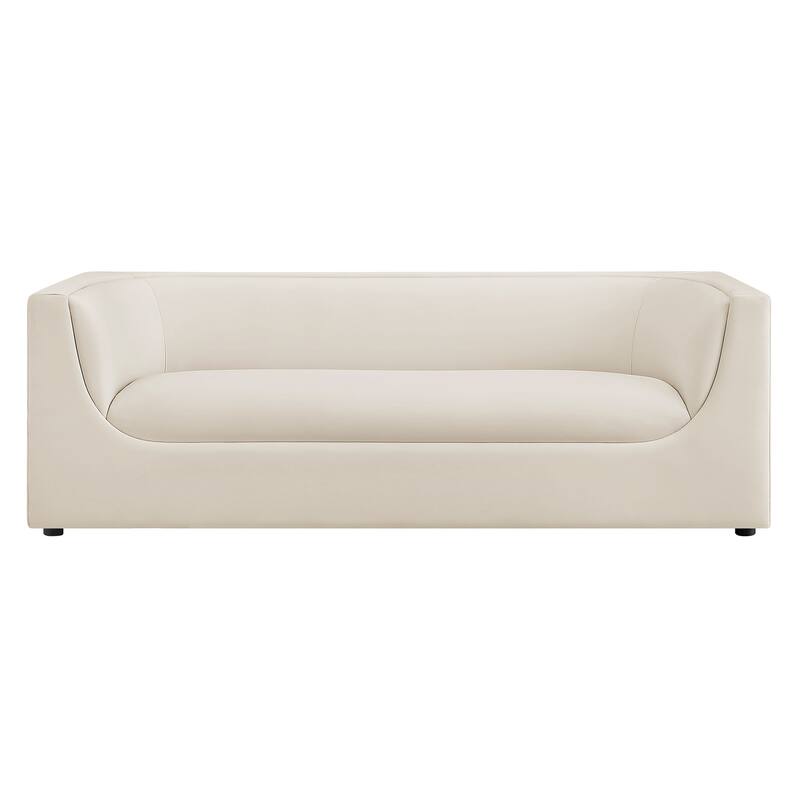 Hilda 86" Curved Back Performance Velvet Sofa