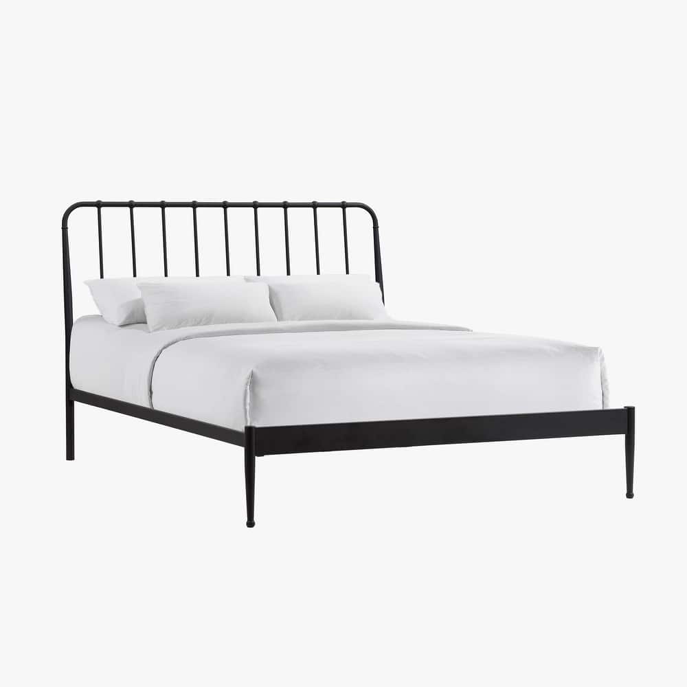 Intercon Farmhouse Metal Panel Bed, Black