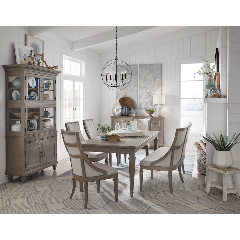 Magnussen Home Lancaster Dovetail Grey Dining Cabinet - 48''W x 18''D x 80''H