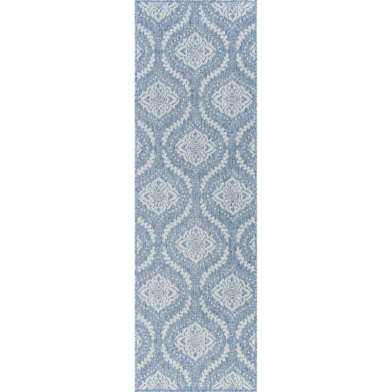 Dennis Coastal Floral Indoor/Outdoor Area Rug