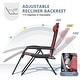 preview thumbnail 36 of 61, Homall Patio Zero Gravity Chair Lawn Lounge Chair with Pillow Set of 2