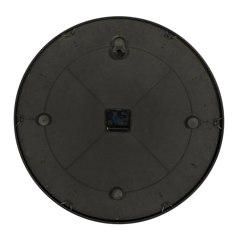 Dark Blue Glass Contemporary Wall Clock 20 x 20 x 3 - 20 x 3 x 20