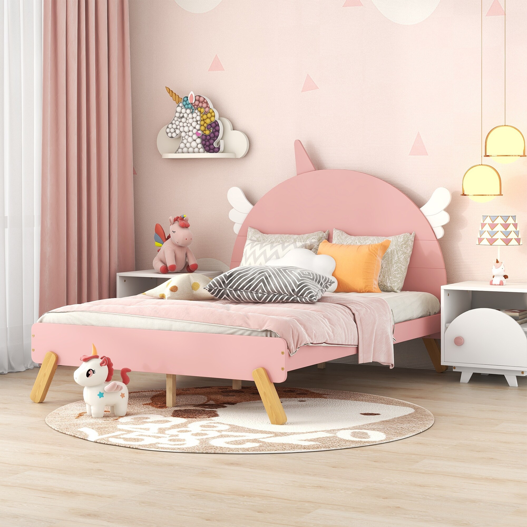 Unicorn shaped bed outlet