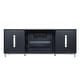 preview thumbnail 26 of 38, Brighton 60 In. Fireplace Storage Media Console Cabinet