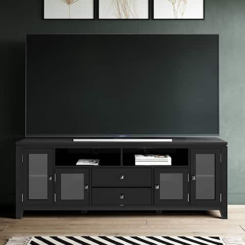 WYNDENHALL Essex Solid Wood Contemporary TV Media Stand