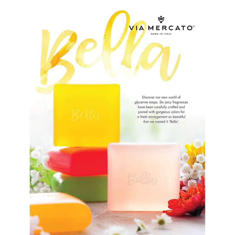 Via Mercato-Bella-100G Glycerin Soap-White Cyclamen Berries & Vanilla