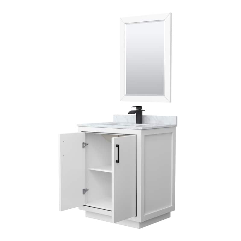 Wyndham Collection WCF1111-30S-NAT-M24 Icon 30" Free Standing Single
