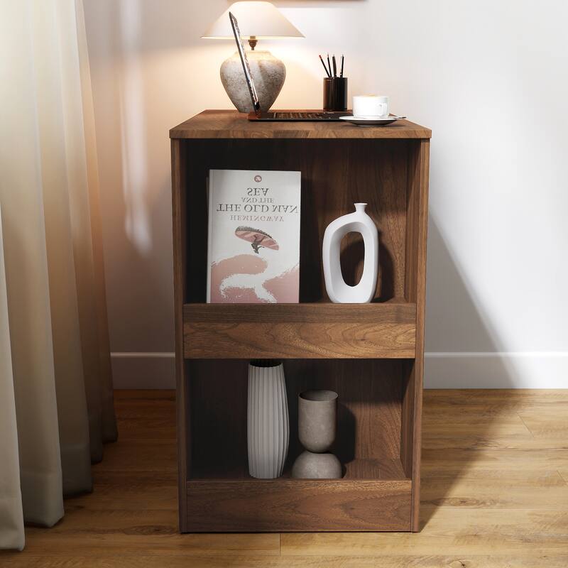 Computer Desk with Drawers - Walnut
