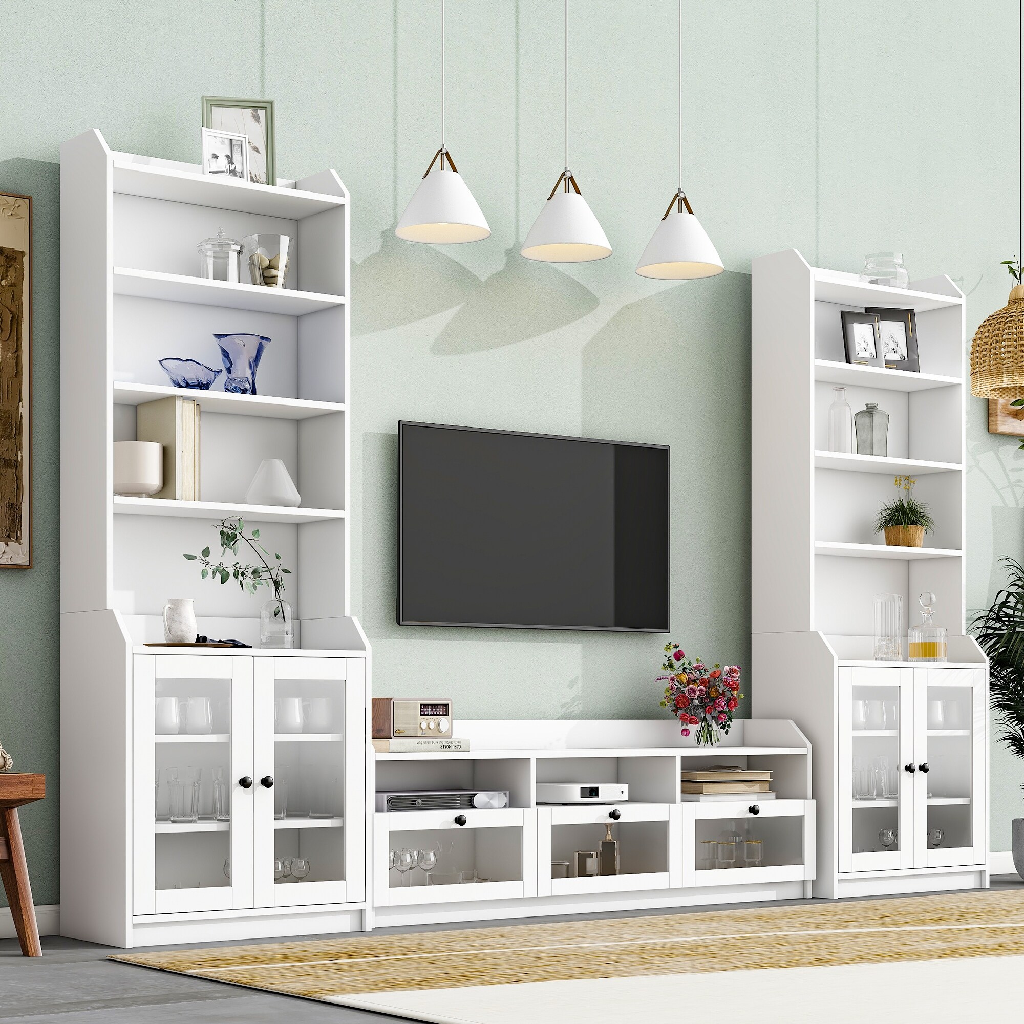 Luxury Acrylic Door Panels TV Stands for Living Room TV Console